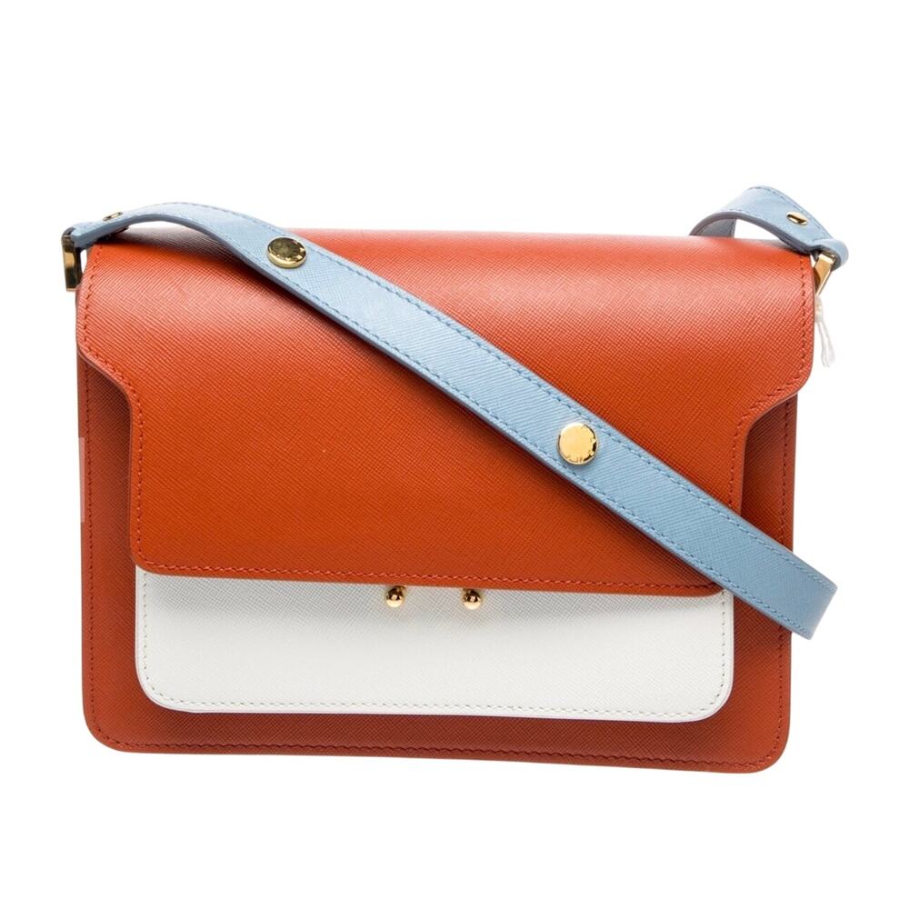 Marni Trunk Bag, NWT Orange/ Blue/ White